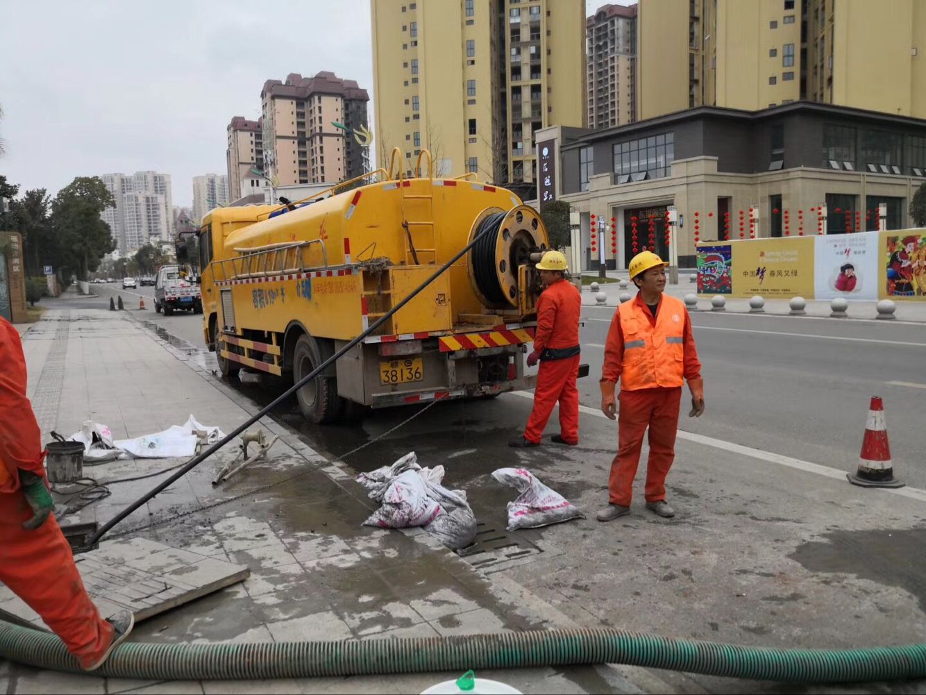 万山排污管道清淤-管道清洗